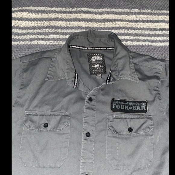 Mens small/S Hart and Huntington short sleeve button up shirt, men’s top - Picture 3 of 9
